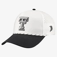 Men's Branded Bills  White/Black Texas Tech Red Raiders Classic Adjustable Rope Hat