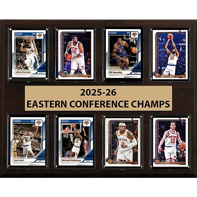New York Knicks 2026 NBA Eastern Conference Champions 12" x 15" Eight-Card Plaque