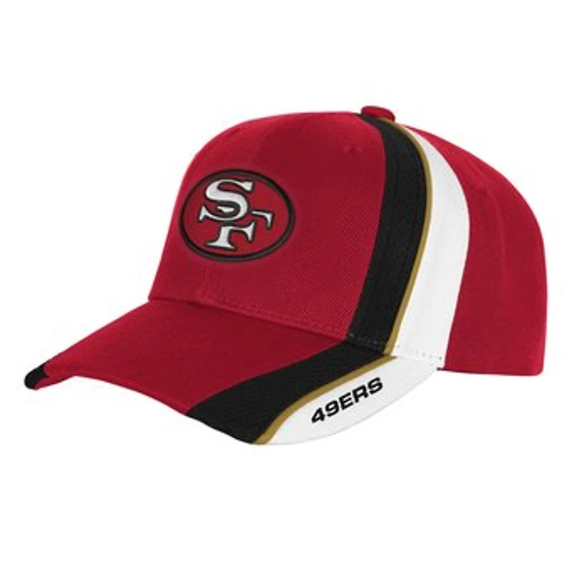 Youth Mitchell & Ness Red San Francisco 49ers Club Downforce Pro Crown Adjustable Hat