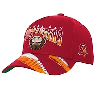 Youth Mitchell & Ness Red Tampa Bay Buccaneers Big Head Pro Crown Snapback Hat