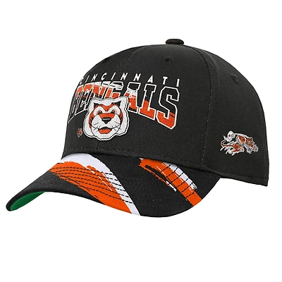 Youth Mitchell & Ness Black Cincinnati Bengals Big Head Pro Crown Snapback Hat