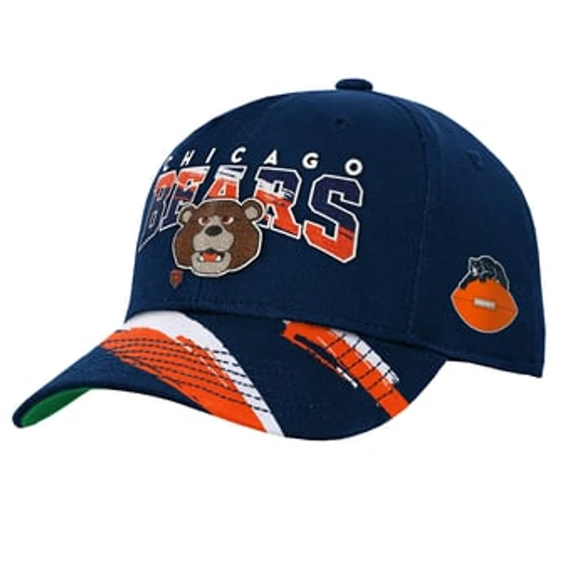 Youth Mitchell & Ness Navy Chicago Bears Big Head Pro Crown Snapback Hat