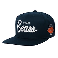 Youth Mitchell & Ness Navy Chicago Bears Head Coach Flat Brim Snapback Hat