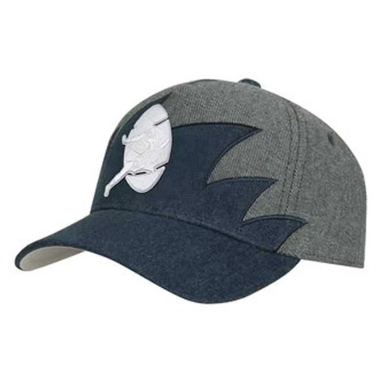 Youth Mitchell & Ness Denim Green Bay Packers Sharktooth Pro Pinch Adjustable Hat