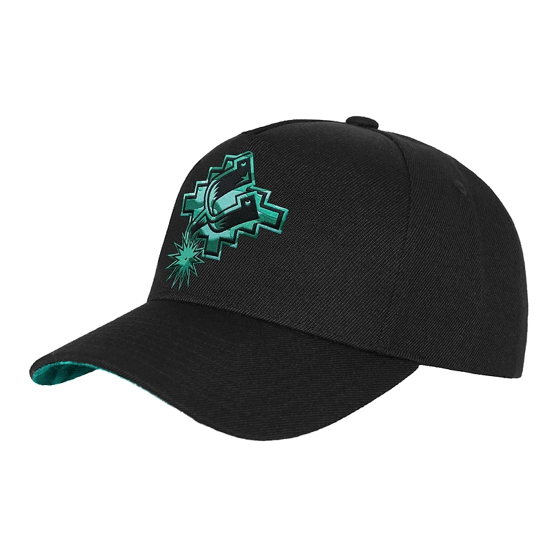 Youth Mitchell & Ness Black San Antonio Spurs 404 Club Camo Pro Pinch Snapback Hat