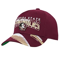 Youth Mitchell & Ness Garnet Florida State Seminoles Mascot Streaks Pro Crown Adjustable Hat