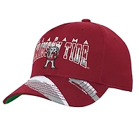 Youth Mitchell & Ness Crimson Alabama Crimson Tide Mascot Streaks Pro Crown Adjustable Hat