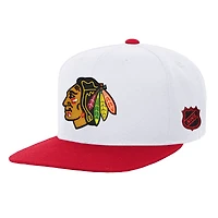 Youth Mitchell & Ness  White/Red Chicago Blackhawks Legendary Snapback Hat