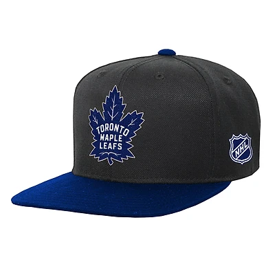 Youth Mitchell & Ness  Black/Royal Toronto Maple Leafs Legendary Snapback Hat