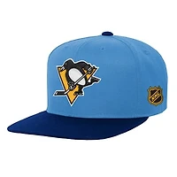 Youth Mitchell & Ness  Light Blue/Navy Pittsburgh Penguins Legendary Snapback Hat