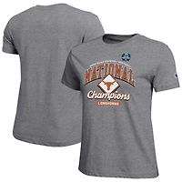 Women's Champion Gray Texas Longhorns 2026 NCAA Softball Women's College World Series Champions Locker Room T-Shirt