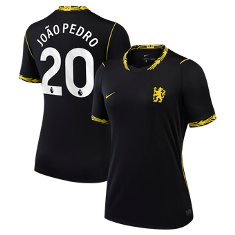Women's Nike João Pedro Black Chelsea 2026/27 Away Stadium Replica Jersey