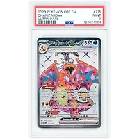 Charizard EX 2023 Pokemon Obsidian Flames Ultra Rare #215 PSA Authenticated 9 Card