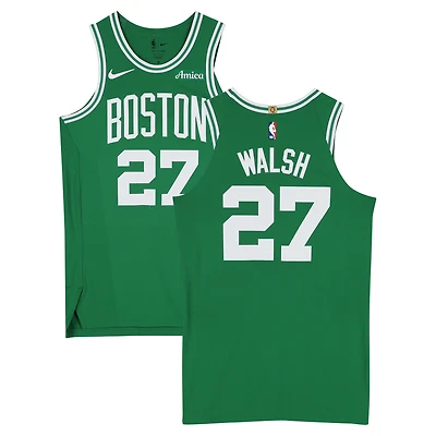 Jordan Walsh Boston Celtics Game-Used #27 Kelly Green Nike Jersey vs. Philadelphia 76ers on May 2, 2026 - Size 48+4