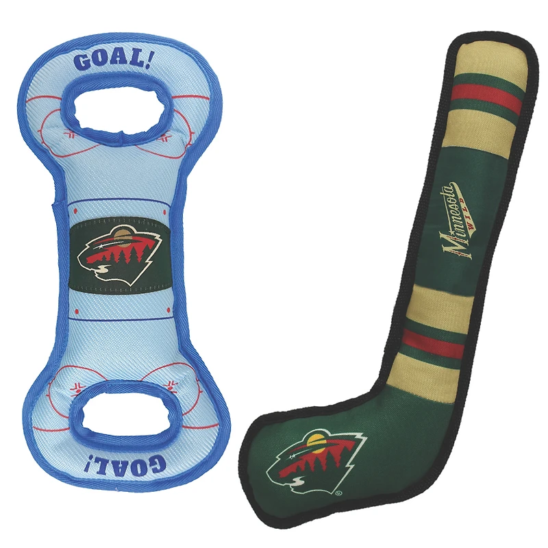 Minnesota Wild Pet Tug Toy Two-Piece Bundle
