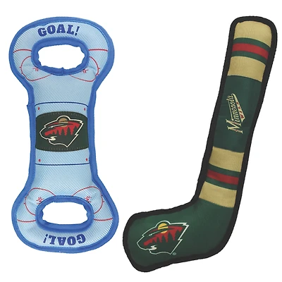 Minnesota Wild Pet Tug Toy Two-Piece Bundle