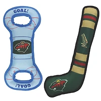 Minnesota Wild Pet Tug Toy Two-Piece Bundle