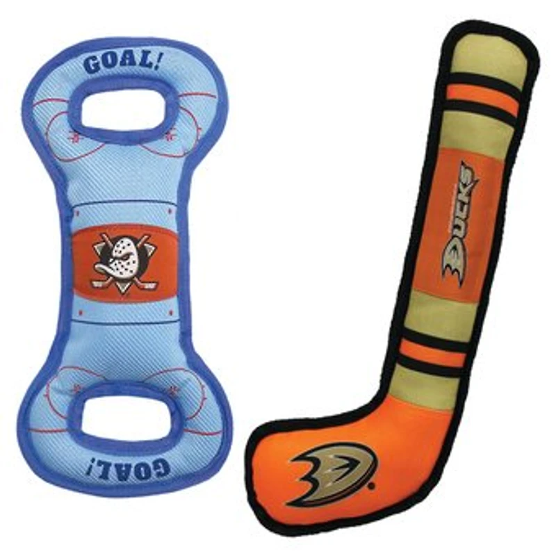 Anaheim Ducks Pet Tug Toy Two-Piece Bundle