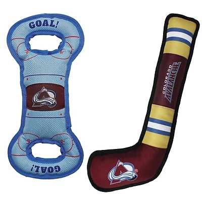 Colorado Avalanche Pet Tug Toy Two-Piece Bundle