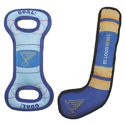 St. Louis Blues Pet Tug Toy Two-Piece Bundle
