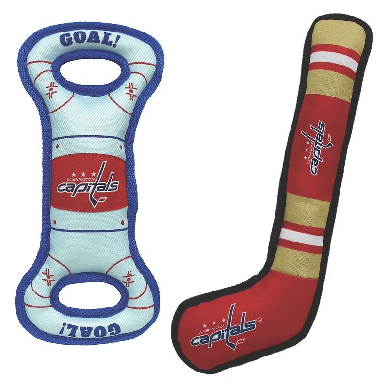 Washington Capitals Pet Tug Toy Two-Piece Bundle