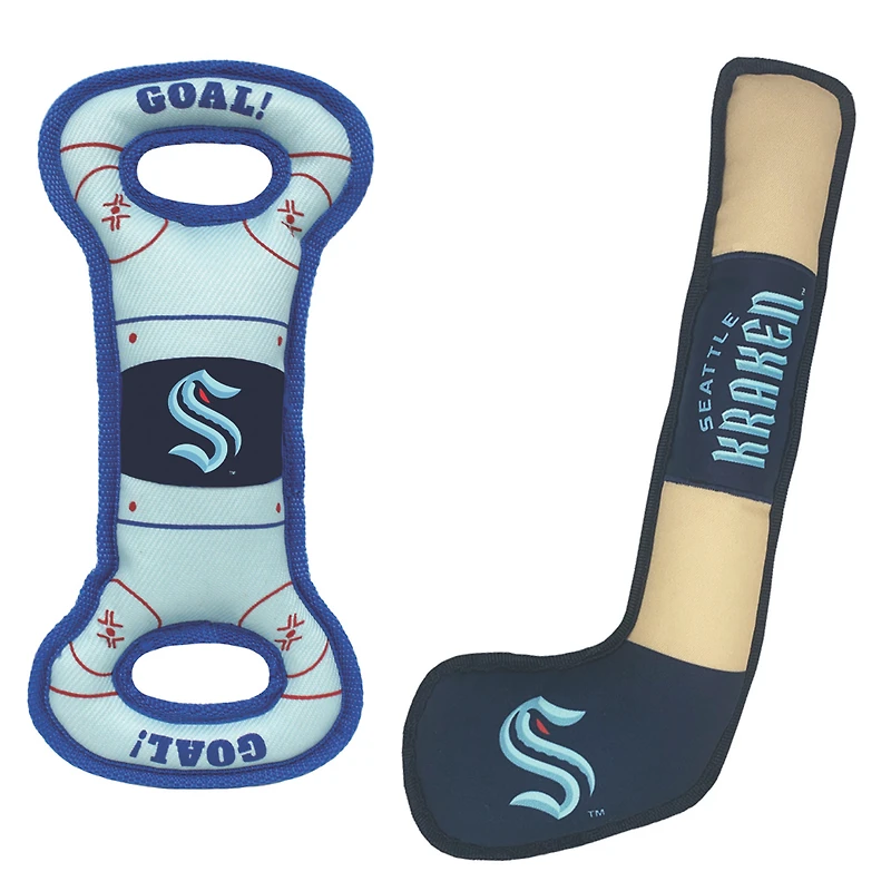 Seattle Kraken Pet Tug Toy Two-Piece Bundle
