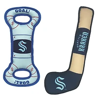 Seattle Kraken Pet Tug Toy Two-Piece Bundle