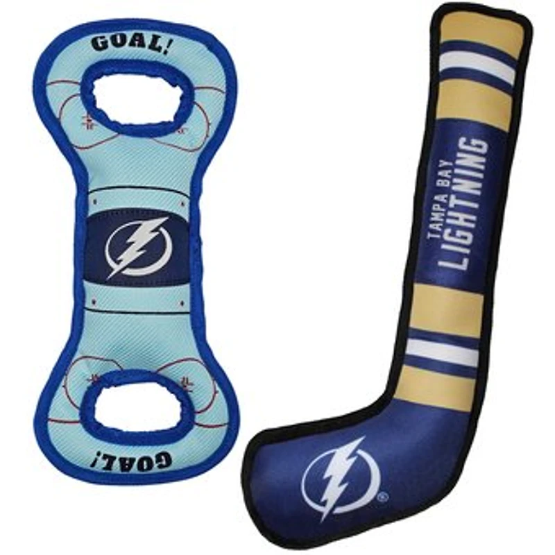 Tampa Bay Lightning Pet Tug Toy Two-Piece Bundle