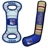 New York Rangers Pet Tug Toy Two-Piece Bundle