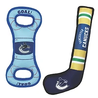 Vancouver Canucks Pet Tug Toy Two-Piece Bundle