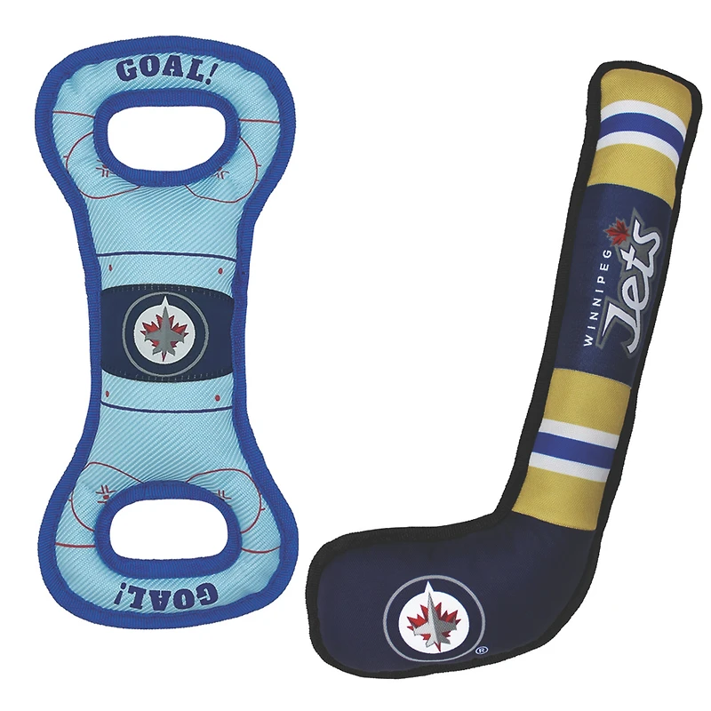 Winnipeg Jets Pet Tug Toy Two-Piece Bundle