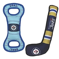 Winnipeg Jets Pet Tug Toy Two-Piece Bundle