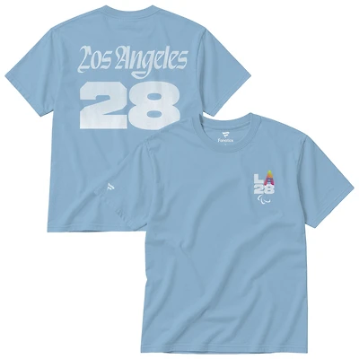 Unisex Fanatics Light Blue LA28 Summer Paralympics Superbloom Color Bar T-Shirt
