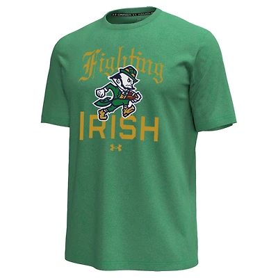 Men's Under Armour Kelly Green Notre Dame Fighting Irish Irish Wear Green Icon T-Shirt