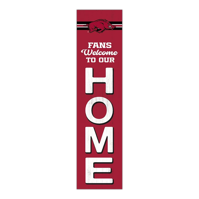Arkansas Razorbacks 48" Welcome to Our Home Leaner