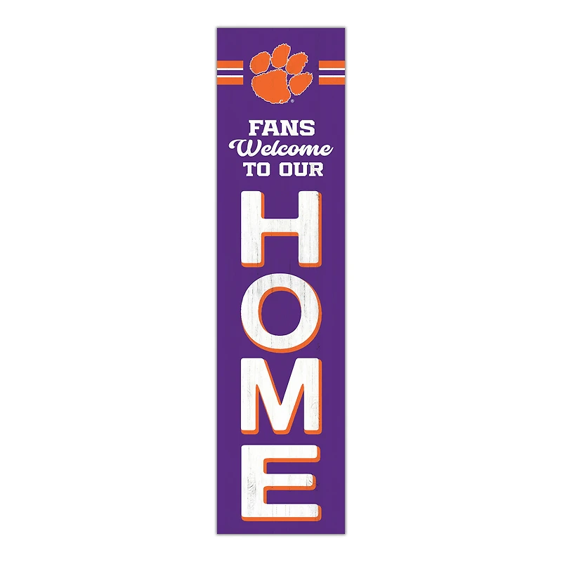 Clemson Tigers 48" Welcome to Our Home Leaner