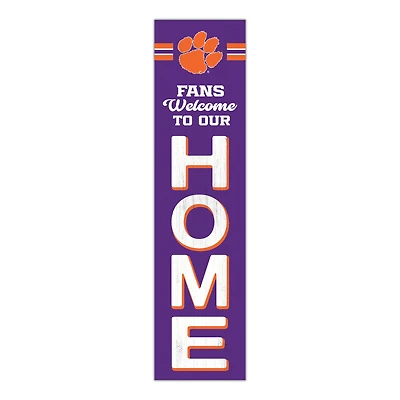 Clemson Tigers 48" Welcome to Our Home Leaner