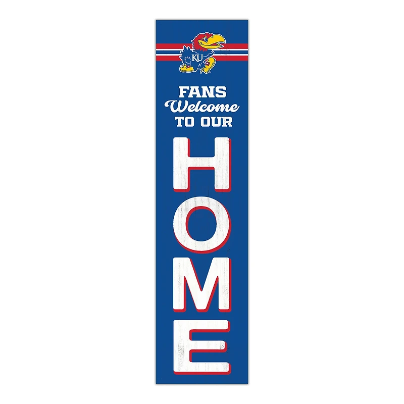Kansas Jayhawks 48" Welcome to Our Home Leaner