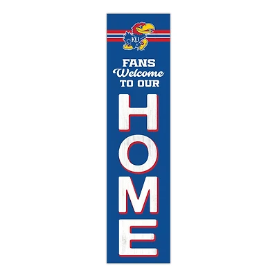 Kansas Jayhawks 48" Welcome to Our Home Leaner