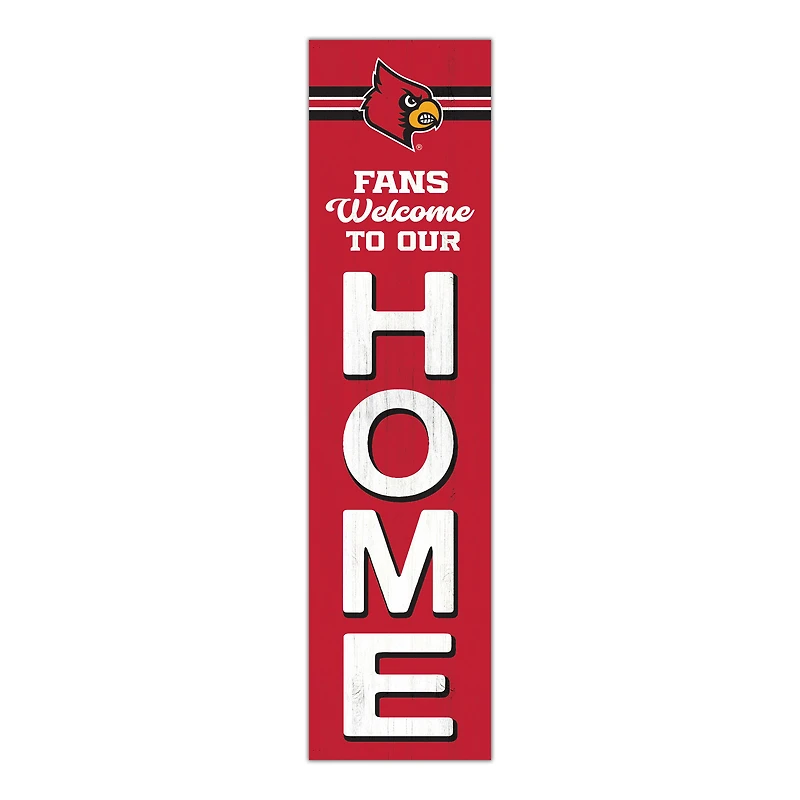 Louisville Cardinals 48" Welcome to Our Home Leaner