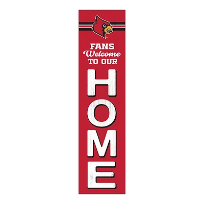 Louisville Cardinals 48" Welcome to Our Home Leaner