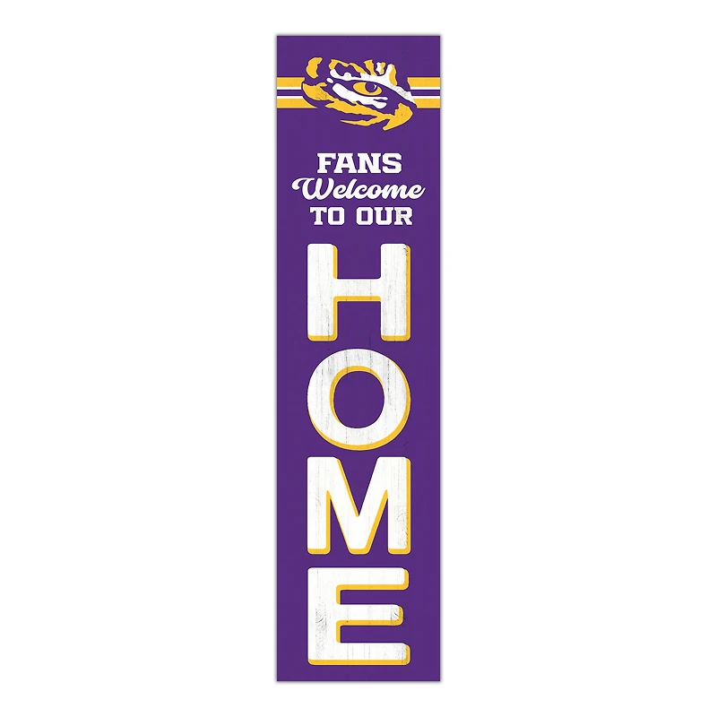 LSU Tigers 48" Welcome to Our Home Leaner