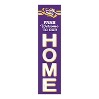 LSU Tigers 48" Welcome to Our Home Leaner