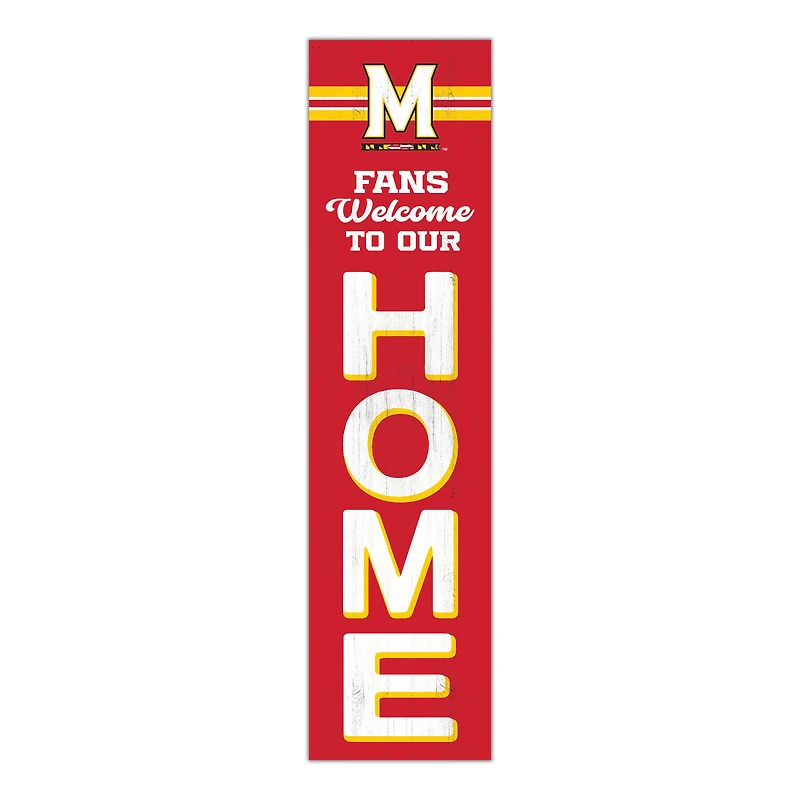 Maryland Terrapins 48" Welcome to Our Home Leaner