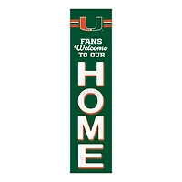 Miami Hurricanes 48" Welcome to Our Home Leaner