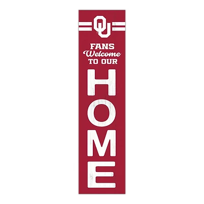 Oklahoma Sooners 48" Welcome to Our Home Leaner