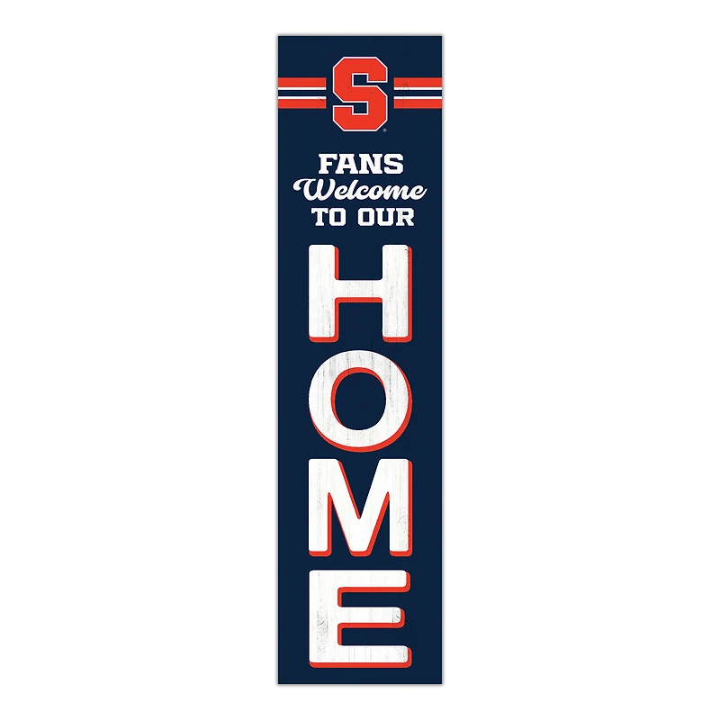 Syracuse Orange 48" Welcome to Our Home Leaner