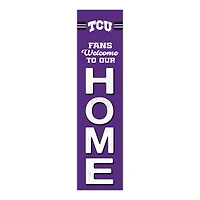 TCU Horned Frogs 48" Welcome to Our Home Leaner