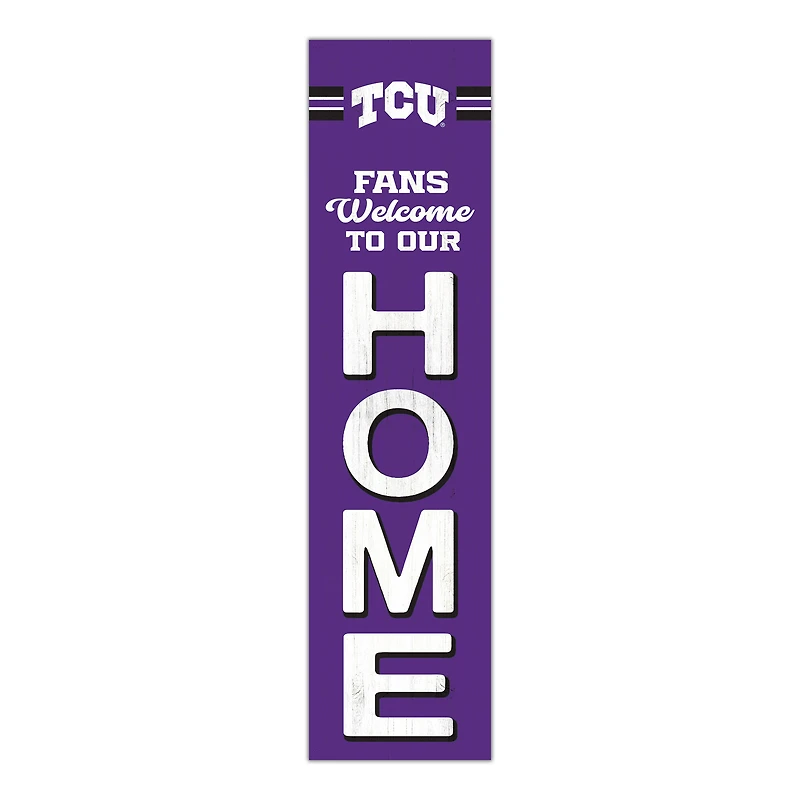 TCU Horned Frogs 48" Welcome to Our Home Leaner