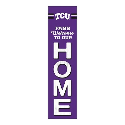 TCU Horned Frogs 48" Welcome to Our Home Leaner